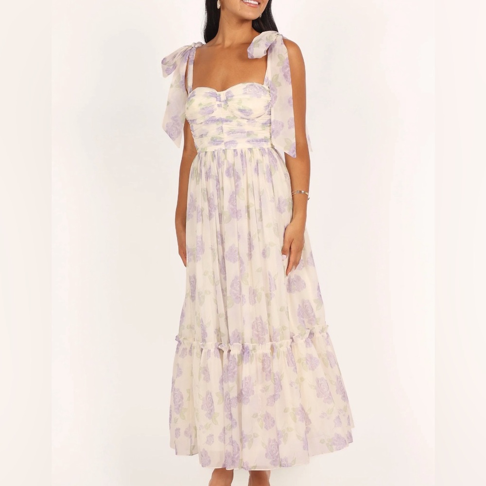 Petal & Pup Floret Midi Dress- Lavender